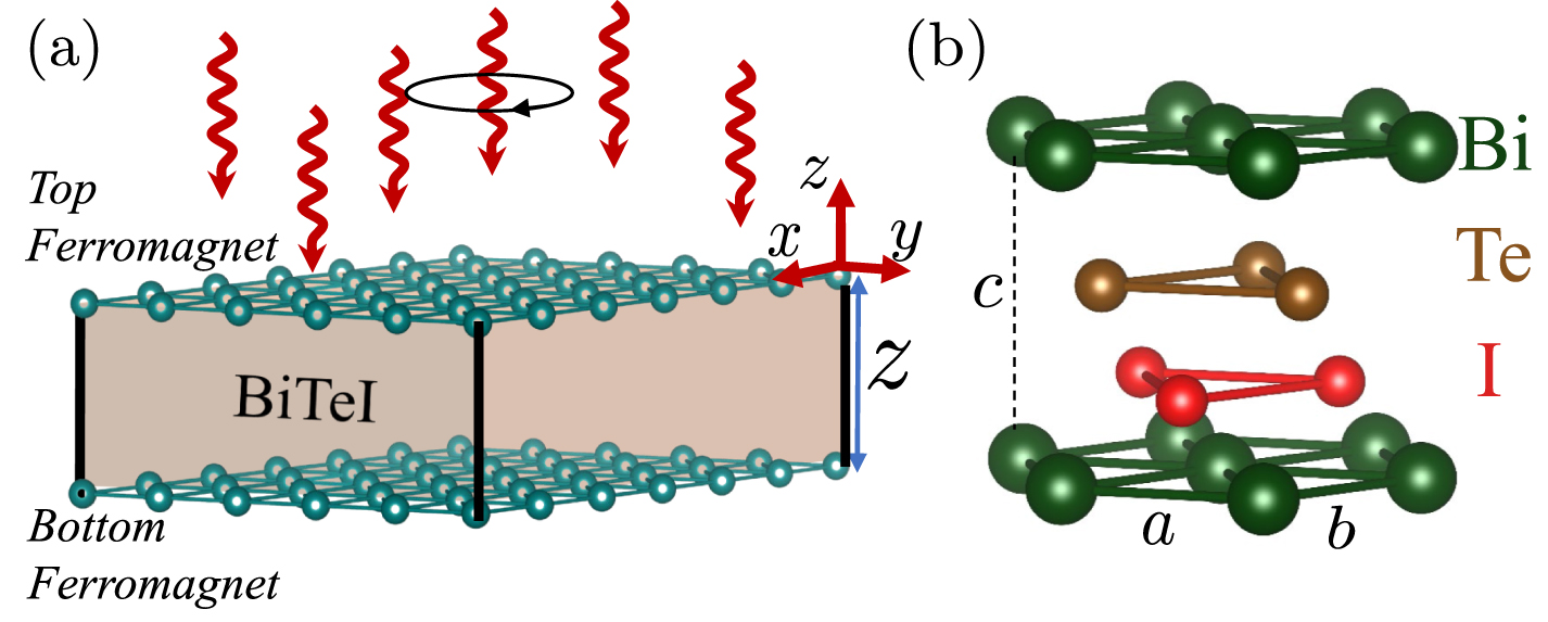 Photo-induced non-collinear interlayer RKKY coupling in bulk Rashba ...