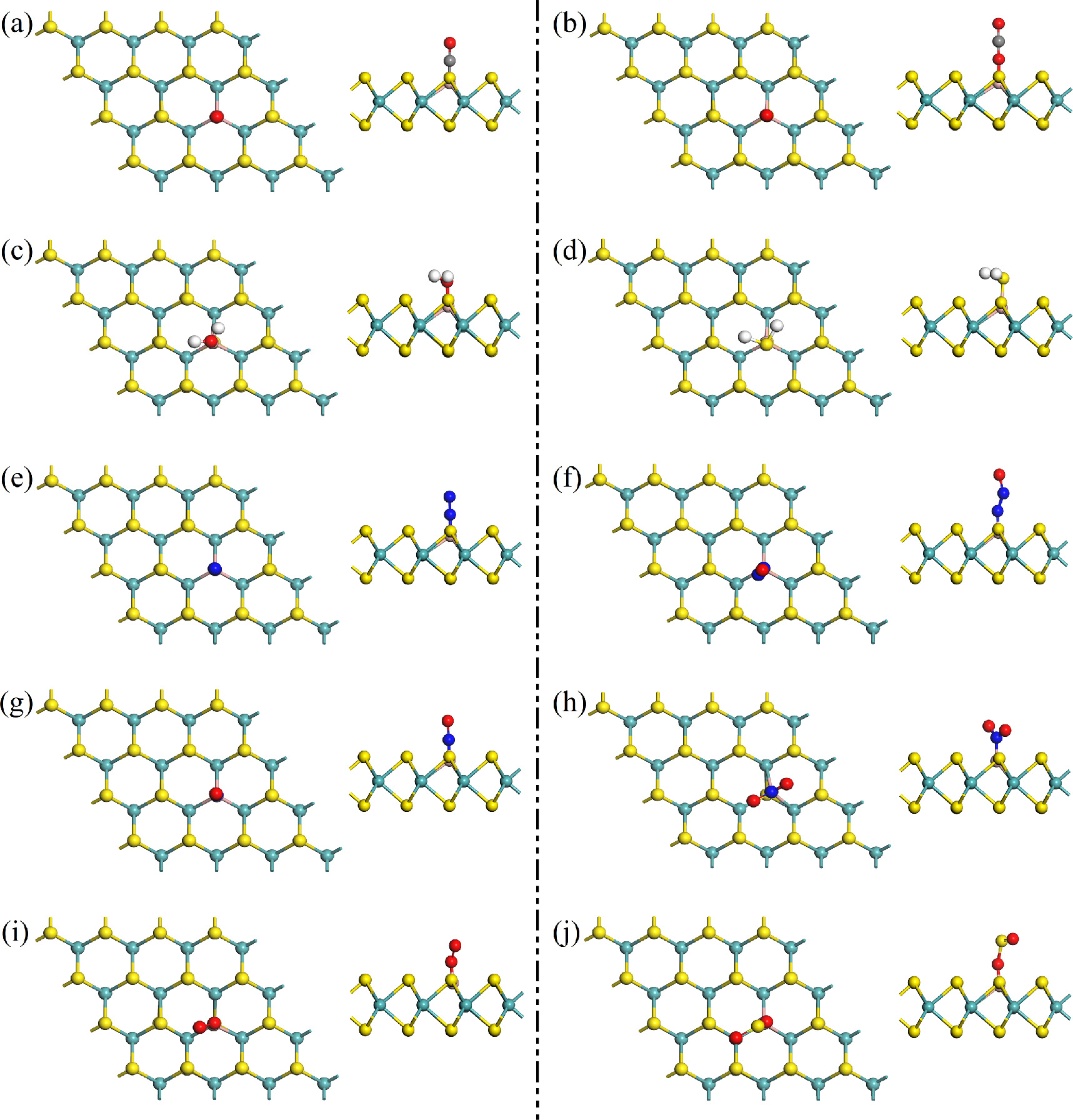 Adsorption behavior of gas molecules on B doped monolayer MoS2 - IOPscience