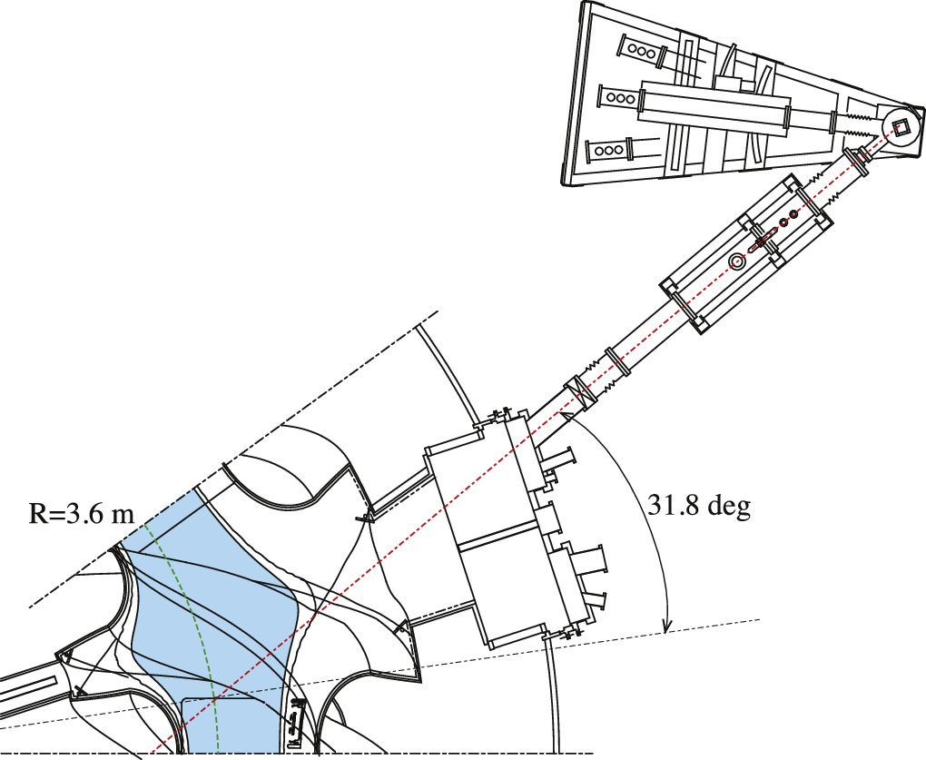 Detection of electron temperature anisotropy by an x-ray crystal