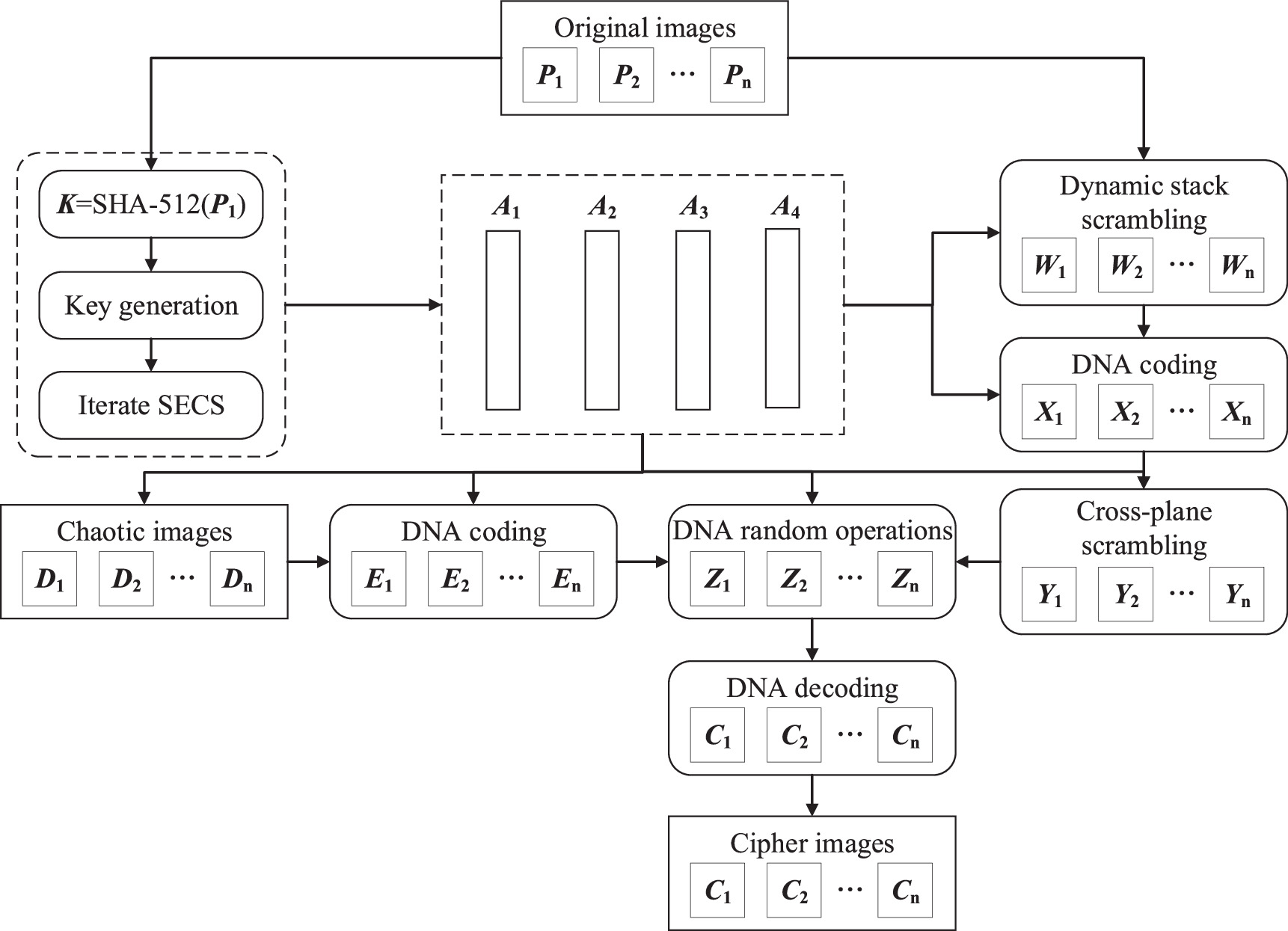 A multi-image encryption algorithm based on a novel Sine-Exponential ...