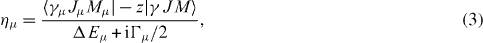 Equation (3)
