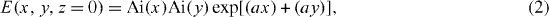 Equation (2)
