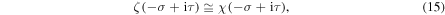 Equation (15)