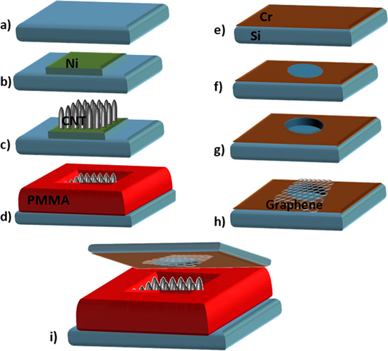 Fabrication of a novel carbon nanotube & graphene based device for gas ...
