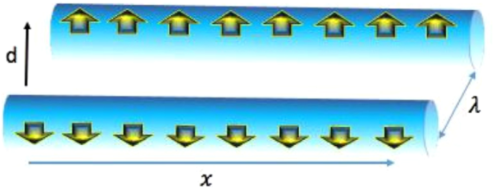 Interwires polar soliton molecules in a biwire system - IOPscience