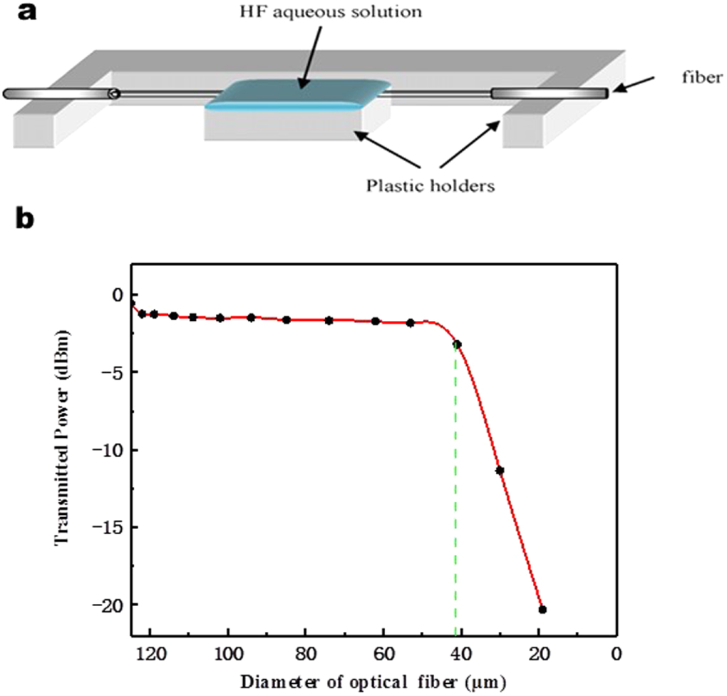 Random Lasing Fiber Random lasing from hybrid optical fiber composed of polymer cladding ...