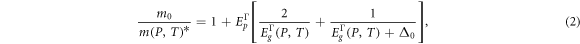 Equation (2)