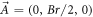 $\vec{A}=\left(0,Br/2,0\right)$