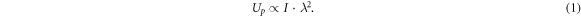 Equation (1)