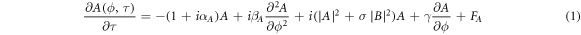 Equation (1)