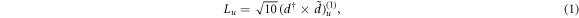 Equation (1)