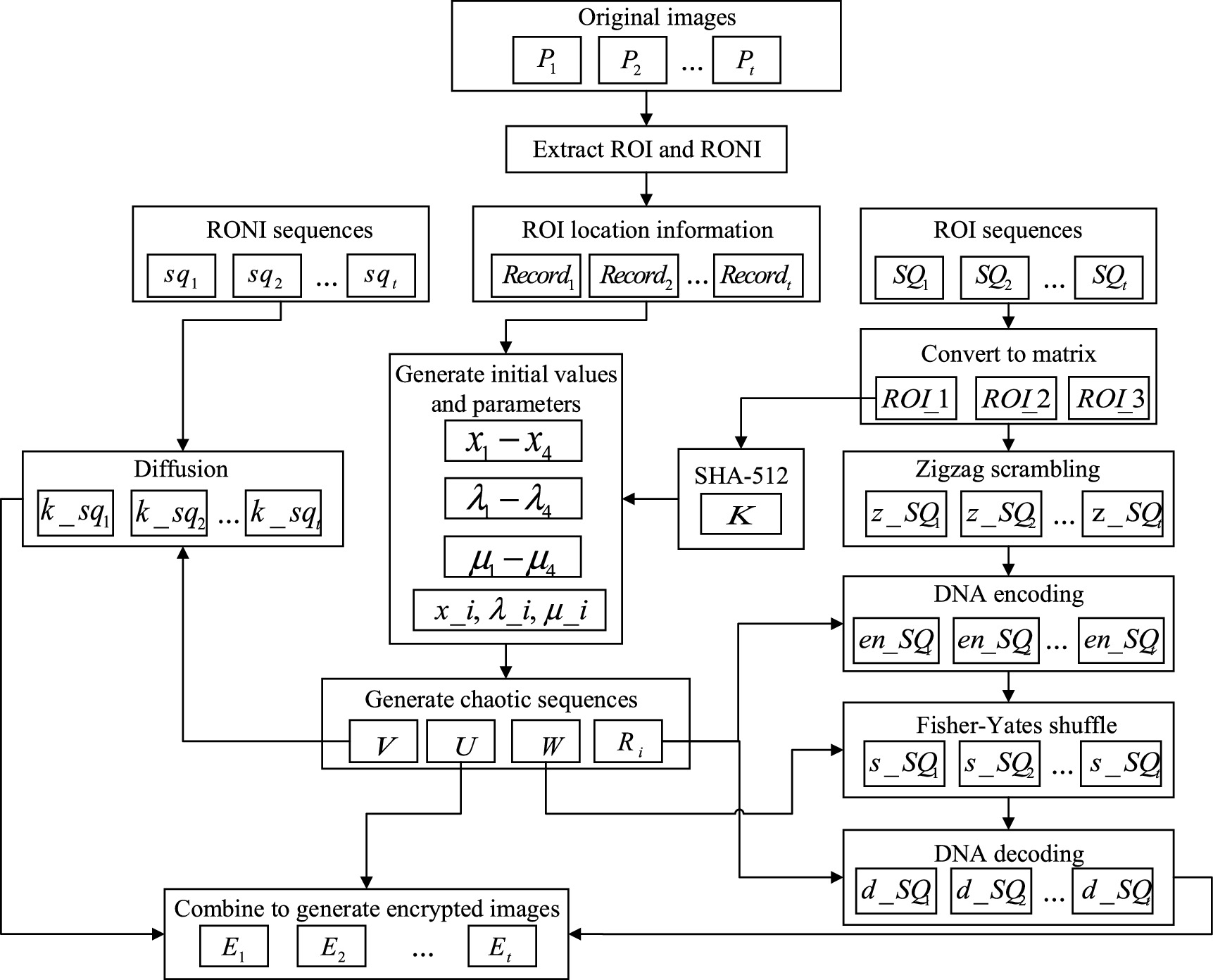 A multi-medical image encryption algorithm based on ROI and DNA coding ...