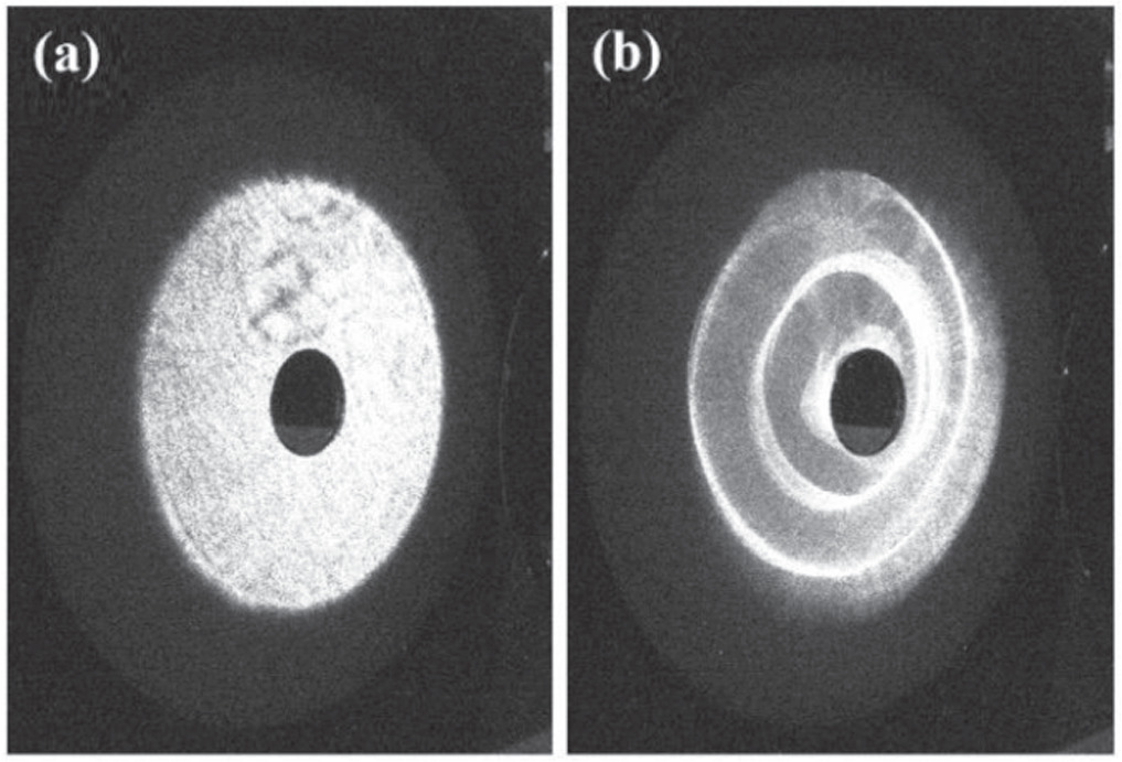 Rotating Liquid Vortex Liquid vortex surface deformation probed by light reflection - IOPscience