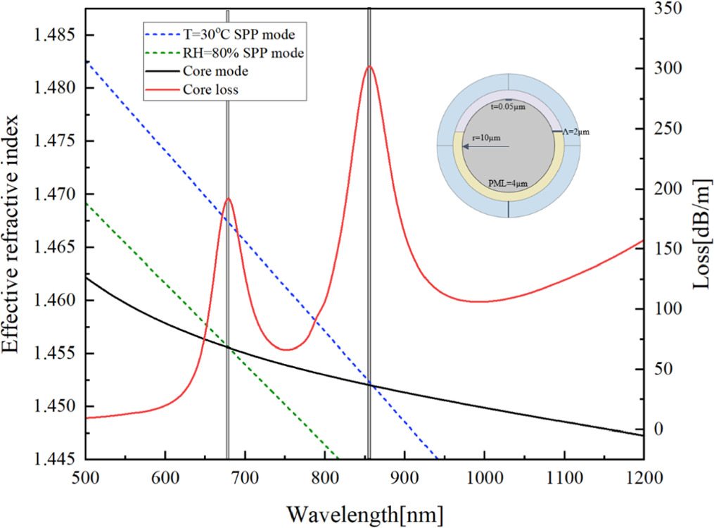 Simultaneous measurement of temperature and humidity using a dual ...