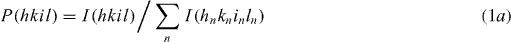 Equation (1a)