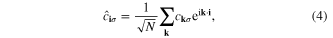 Equation (4)