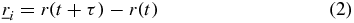 Equation (2)