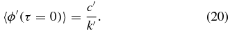 Equation (20)