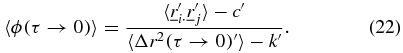 Equation (22)