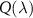 $Q(\lambda)$