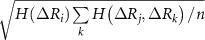 $\sqrt } \right)\sum\limits_k ,\Delta } \right)/n} } $