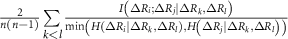 $\frac \right)}}\sum\limits_ ;\Delta |\Delta ,\Delta } \right)}}|\Delta ,\Delta } \right),H\left( |\Delta ,\Delta } \right)} \right)}}} $