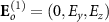 $\mathbf_o^ = (0,E_y,E_z)$