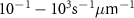 $10^-10^3 \textrm^\mu\textrm^$