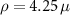 $\rho = 4.25\,\mu$