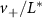 $v_+/L^*$