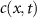 $c(x,t)$