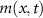 $m(x,t)$