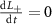 $\fracL_+}t} = 0$
