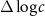 $\Delta \log c$