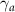$ \gamma_a $