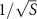 $1/\sqrt$