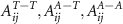 $A_ ^, A_ ^, A_ ^$