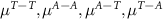 $\mu^, \mu^, \mu^, \mu^$