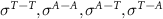 $ \sigma^, \sigma^, \sigma^, \sigma^ $