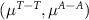 $(\mu^, \mu^)$