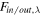 ${F}_{{in}/{out},\lambda }$