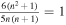 $\tfrac{6({n}^{2}+1)}{5n(n+1)}=1$