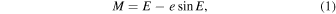 Equation (1)
