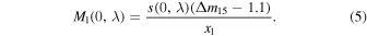 Equation (5)