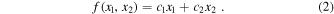 Equation (2)