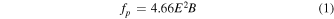 Equation (1)