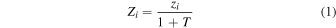 Equation (1)