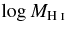 $\log M_{{\rm H}\;\mathsc{i}}$