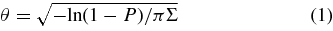 Equation (1)