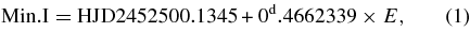 Equation (1)